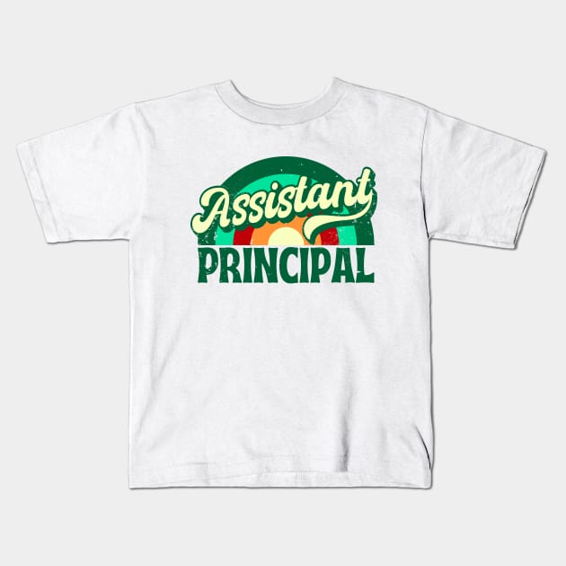 assistant principal for men and women Kids T-Shirt by Drawab Designs